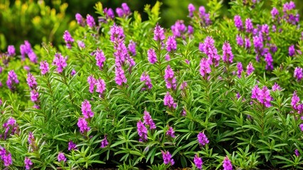Fototapeta premium Mexican heather. Japanische Myrte - Cuphea hyssopifolia