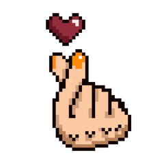 Obraz premium love hand sign 