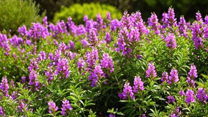 Fototapeta premium Mexican heather. Japanische Myrte - Cuphea hyssopifolia