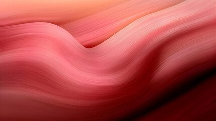 Abstract Background with Wavy Lines in Red Tones