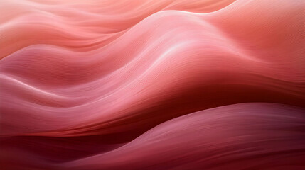 Abstract Background with Wavy Lines in Red and Pink