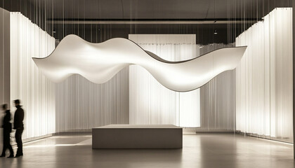 Obraz premium Minimalist and unique interior design in the house