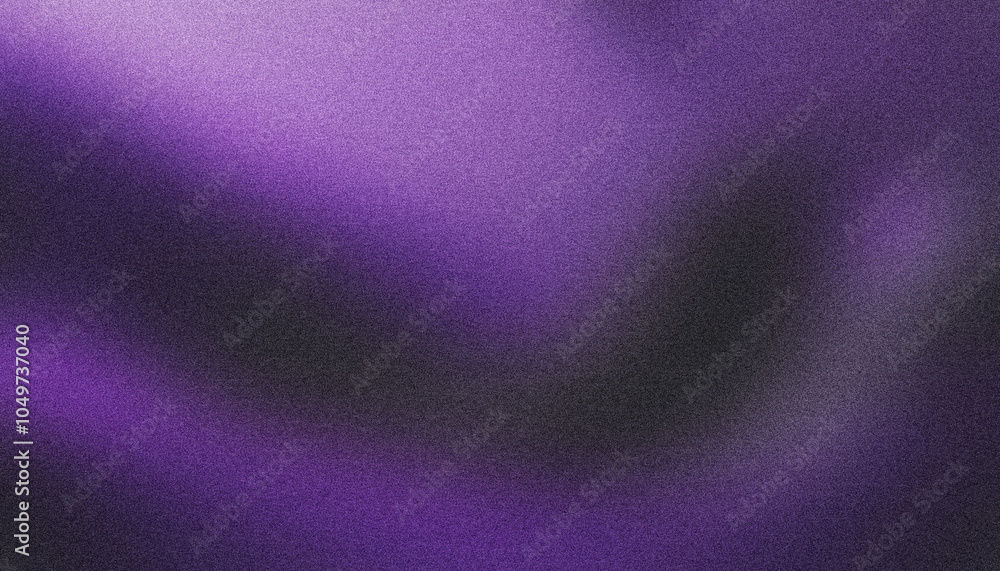 Poster creating an abstract background with smooth gradient of purple and black colors blending together