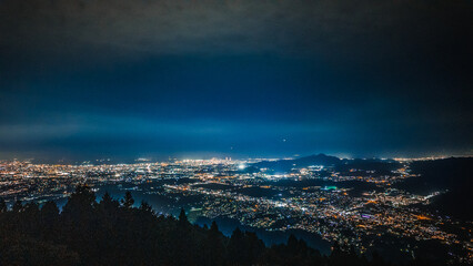 米の山展望台の夜景