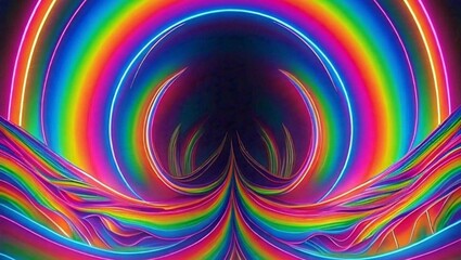 abstract colorful neon gradient background with rainbow lines high quality 4k hd wallpaper thumbnail 16:9 YouTube thumbnail