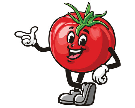 recommend clip art: Tomato Cartoon Mascot Illustration Character Vector Clip-art Hand-drawn Logo Design