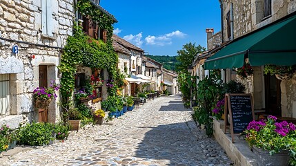 Fototapeta premium Charming village lane