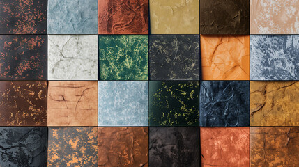 Textured Cardstock Swatches in Warm Shades