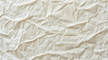 Crumpled white paper texture background