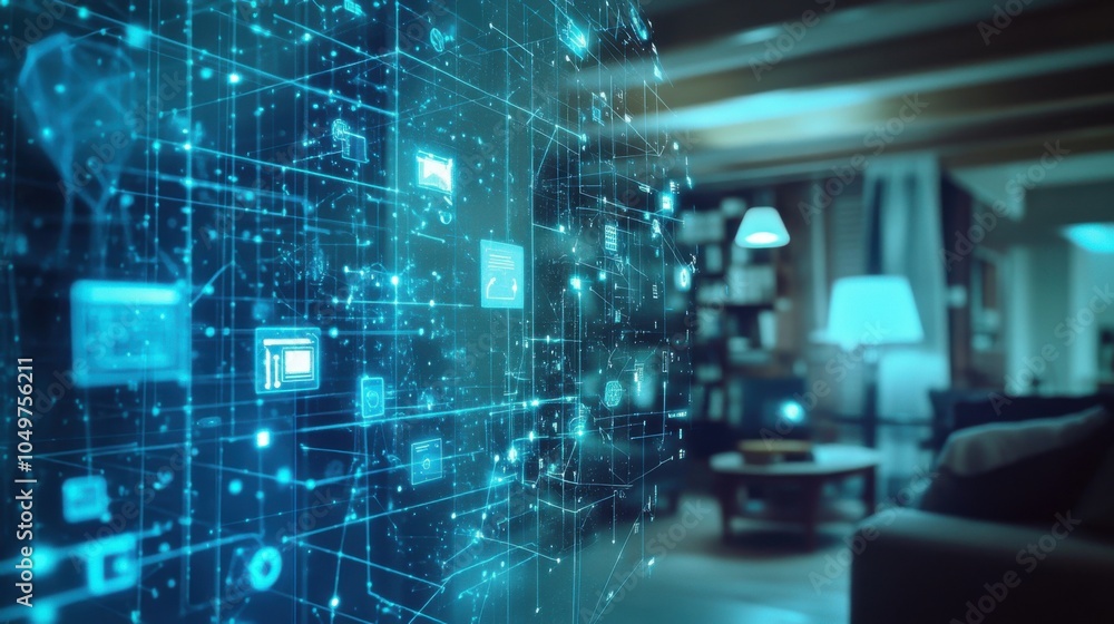 Poster connected devices: network of iot devices communicating with each other