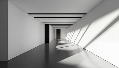 Obraz premium Minimalist and unique interior design in the house