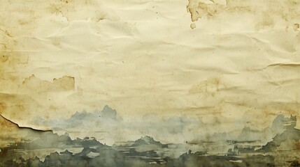 Fototapeta premium Water color on old paper texture background