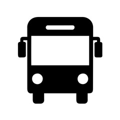 Icon of a bus representing public transportation © Ole