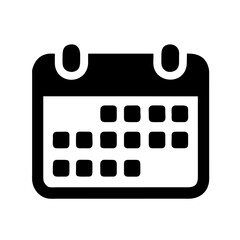 Icon of a calendar to represent time management and scheduling
