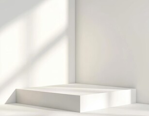 Fototapeta premium White Platform Minimal.