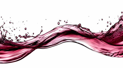 Red Liquid Splash Illustration