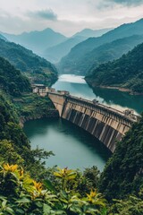 Mountain Dam and Lake View