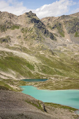 Fototapeta premium Alpine lakes in Switzerland