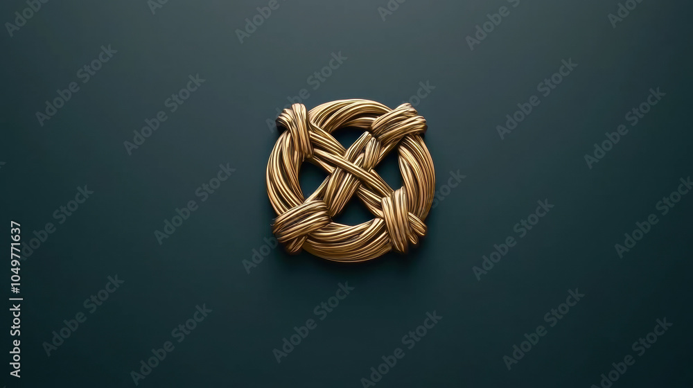 Poster elegant celtic spiral patterns create stunning visual in gold against dark background, showcasing in