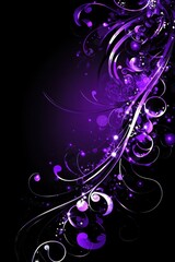 Enchanting Purple Swirls and Sparkles