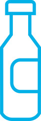 Water Bottle Line Icon