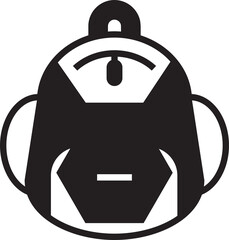 Backpack Icon Illustration