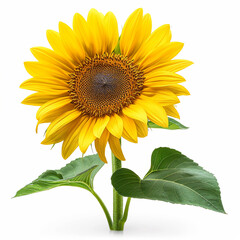 Fototapeta premium sunflower isolated on white background