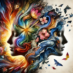 Eternal Balance double exposure