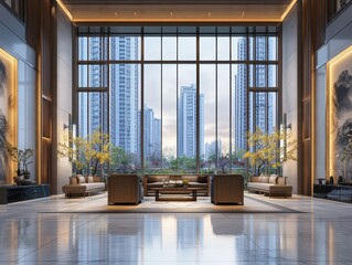 Modern Lobby Interior.