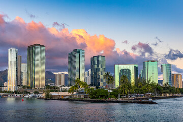 Kaka'ako Skyline, Honolulu, O'ahu, Hawai'i