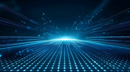 Fototapeta premium Futuristic Digital Light Background Concept