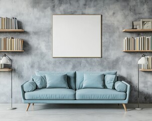 Modern Living Room Mockup.