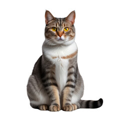 Fototapeta premium Adorable brown cat in a cozy lifestyle scene, perfect for pet-friendly visuals and home decor themes