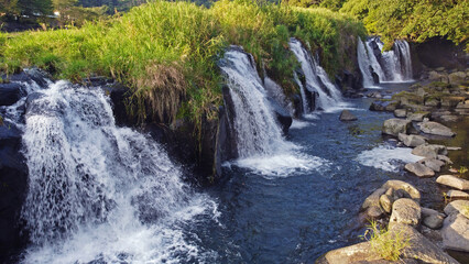 Obraz premium 千畳河原の横滝（ドローン撮影）