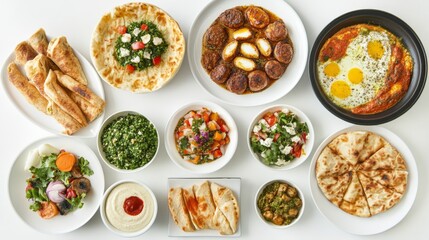 Creative Middle Eastern Dishes with Vibrant Colors