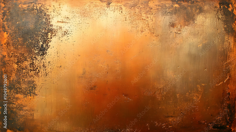 Poster abstract background - golden rust texture