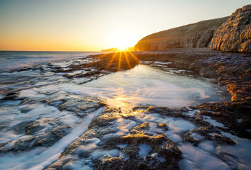Sunset Dancing Ledge