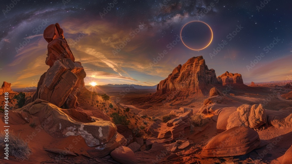Poster a mesmerizing shot of a remote desert sand dune with surreal, wind-sculpted patterns and a rare, viv
