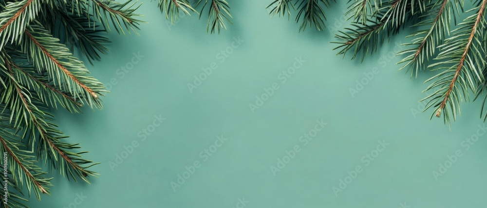 Poster a green background with a tree branch on it