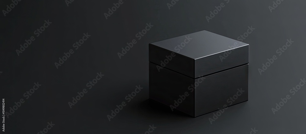Aufkleber Black Box with Doff Color. with copy space image. Place for adding text or design