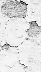 Obraz premium Grunge White Concrete Wall Texture With Peeled And Cracked Paint, Abstract Background Or Texture