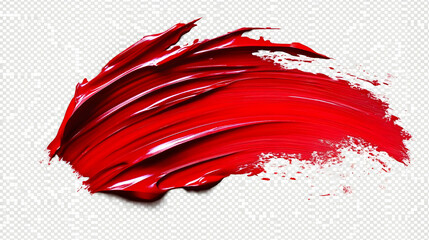 Abstract Red Swirl Paint Brush Stroke Illustration