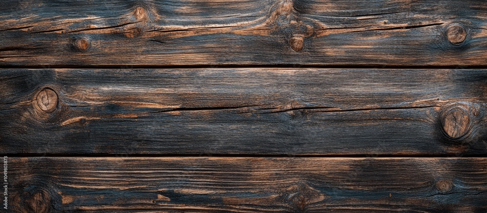 Aufkleber Creative arrangement featuring a background of aged wood and its texture Background idea Top view Flat lay Horizon theme Food theme Macro perspective Close up with copyspace