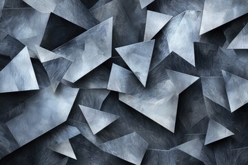 Fototapeta premium Geometric outdoor wall tiles forming a seamless mosaic pattern, creating a sophisticated look for modern outdoor spaces
