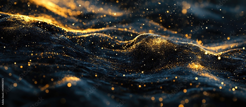 Fototapete stunning backdrop of black and gold. with copy space image. place for adding text or design
