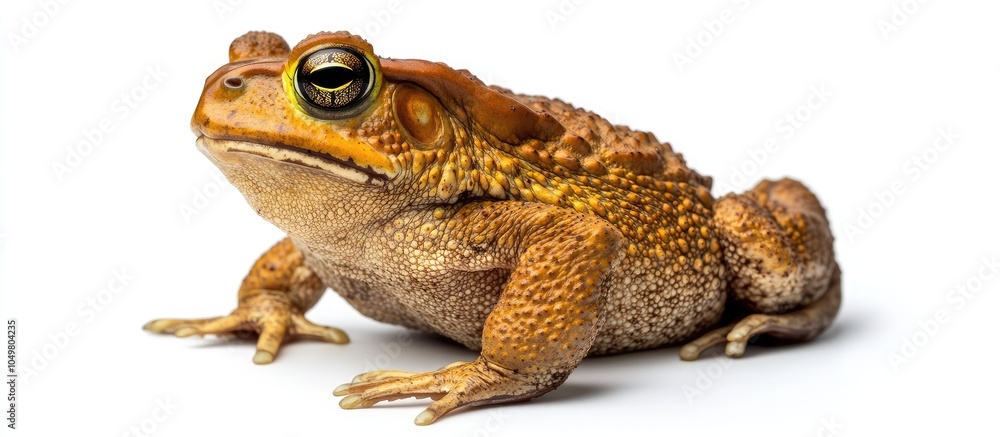 Aufkleber a large rhinella marina or cane toad positioned sideways and facing away from the camera set against