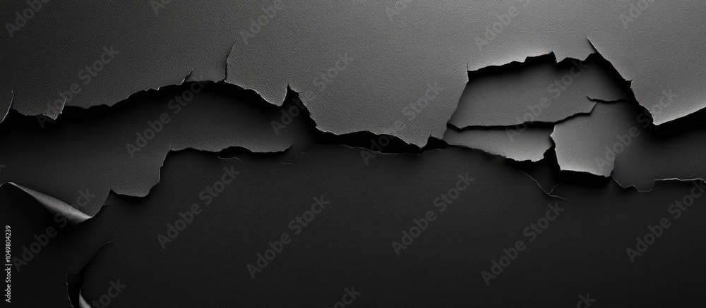 Poster Black paper textured background. with copy space image. Place for adding text or design