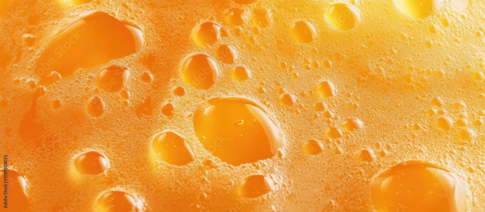 Poster bright orange juice texture isolated on a white background showcasing a close up of the vibrant oran