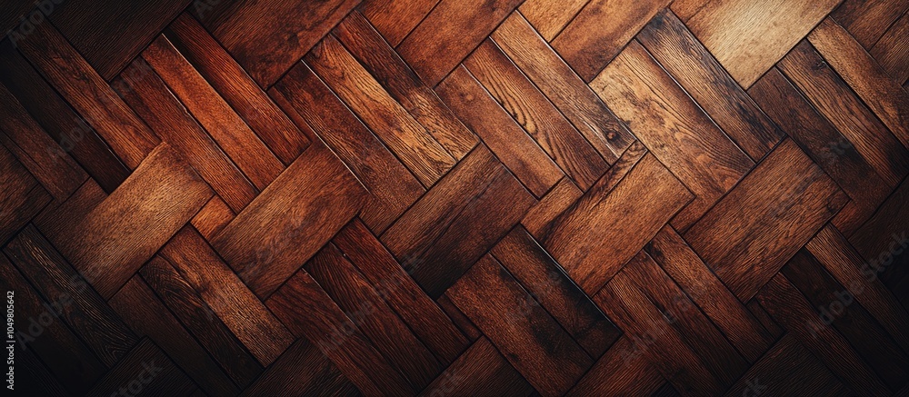 Poster cinnamon parquet as a textured background. with copy space image. place for adding text or design