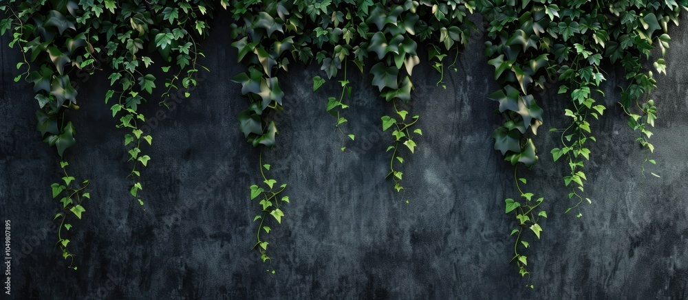 Aufkleber climbing plant wall. with copy space image. place for adding text or design